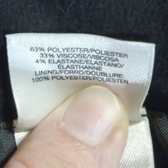 Y2K Bratz Mini Skirt Straight Preppy W 14 Black Brown Lined Full Front Zipper - Picture 4 of 12